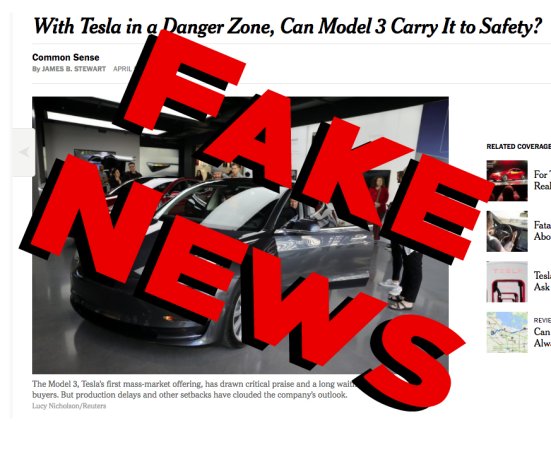 Why The New York Times Tesla Model 3 Review Is Nonsense