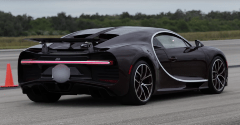 Watch a Bugatti Chiron Find Its Top Speed on a Former Space Shuttle Runway