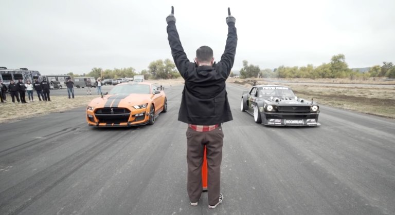 The Quickest-Ever Production Ford Mustang Can’t Touch Ken Block’s 1,400-HP Hoonicorn in a Drag Race